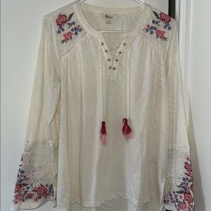 Style & Co boho shirt size M